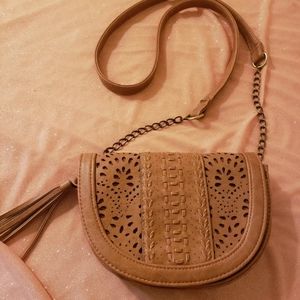 GH Bass leather crossbody handbag NEW